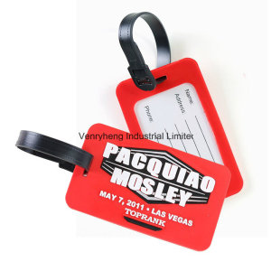 Wholesale Custom Soft PVC Luggage Tag for Promotionial Gift